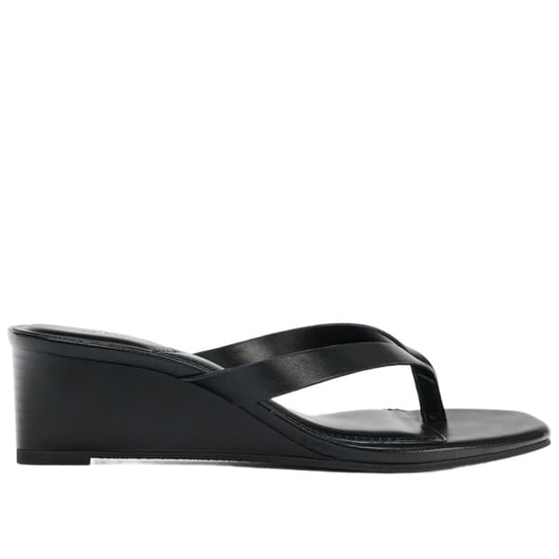36 37 38 자라 zara 웨지힐 샌들 블랙 새제품 판매
