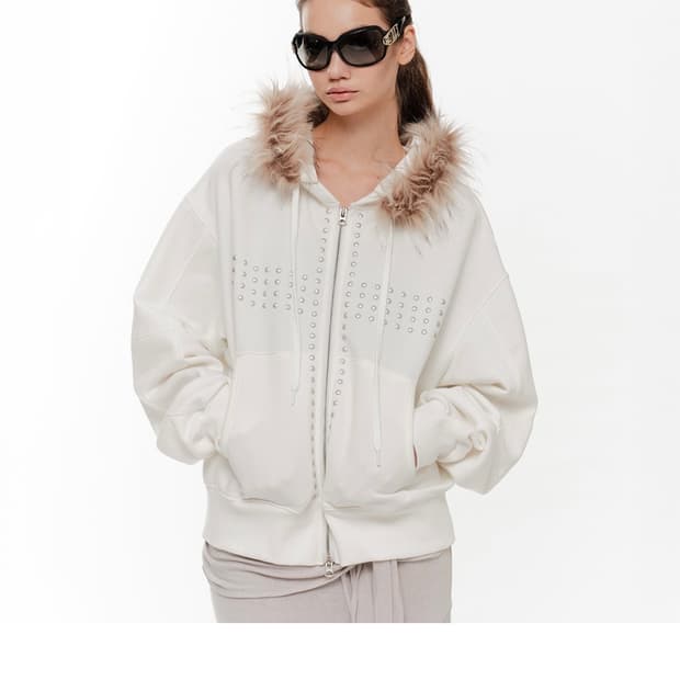 (새상품) 2000 Archives CRUCIA 후드집업