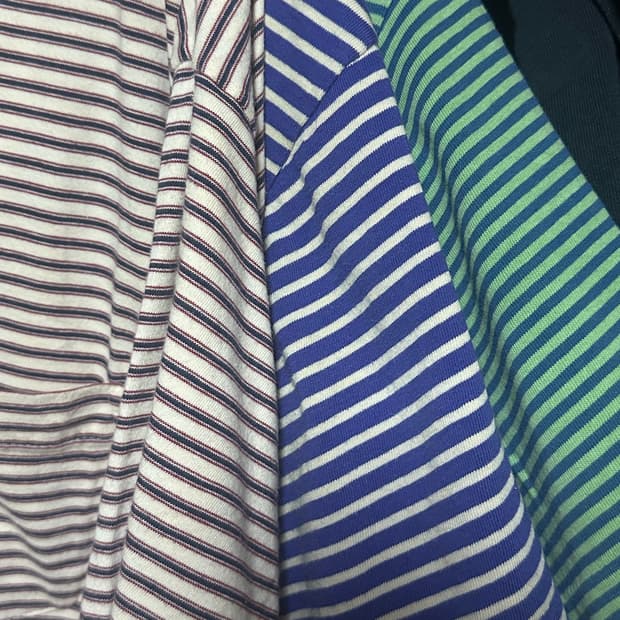 old gap striped border tees