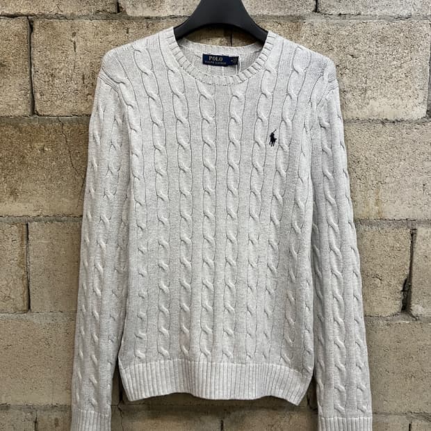 폴로 랄프 로렌 케이블 니트