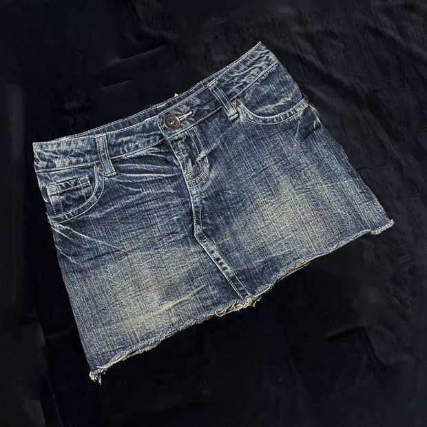 일본빈티지 갸루스타일 미니 스커트