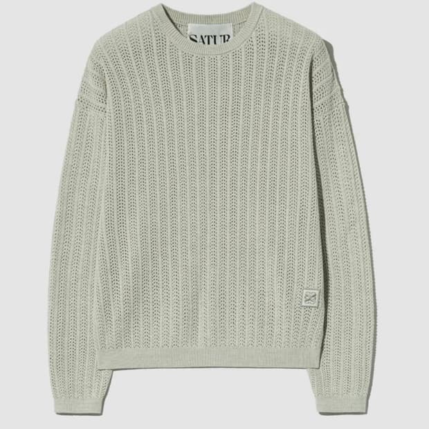 SATUR 세터 이비자 네츄럴 메시드 니트