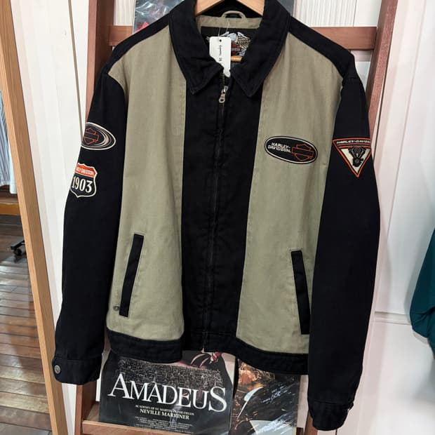 J34 할리데이비슨 패치 바이크 자켓