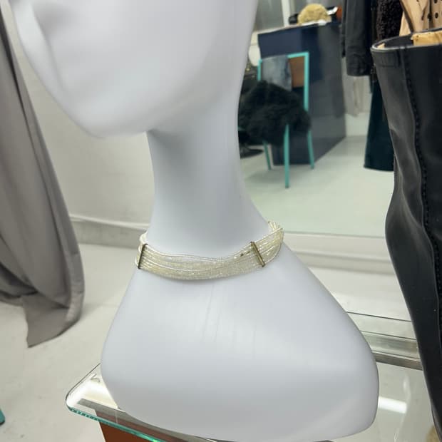 홀로그램 비즈 초커