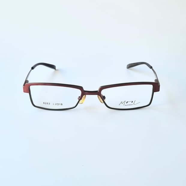 데드스탁 긱시크 투톤 메탈 사각 안경테 358