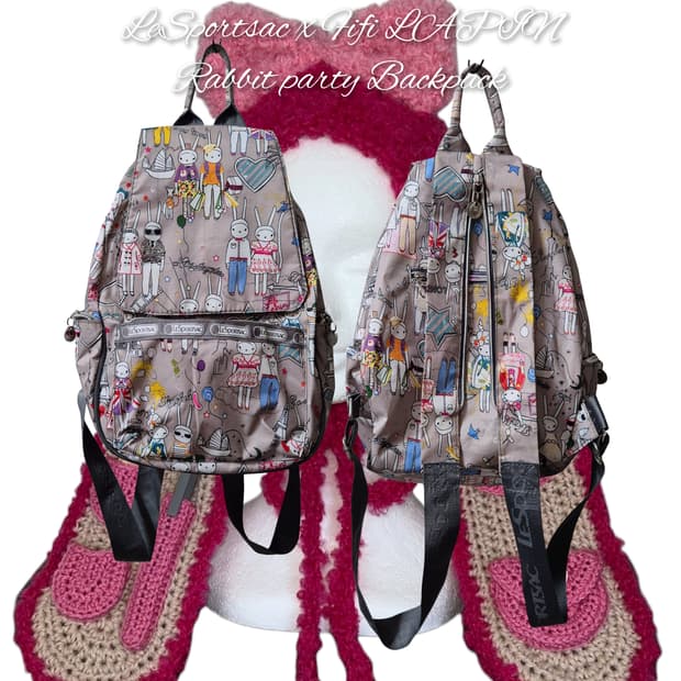 LeSportsac x Fifi LAPIN Rabbit party Bac