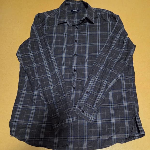 SPAO 스파오 남성 체크 셔츠 XL 루즈핏