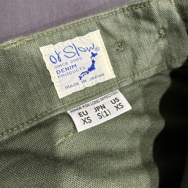 오어슬로우 퍼티그 팬츠 (택없는 새상품)