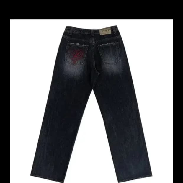 플리즈노팔로우 데님팬츠