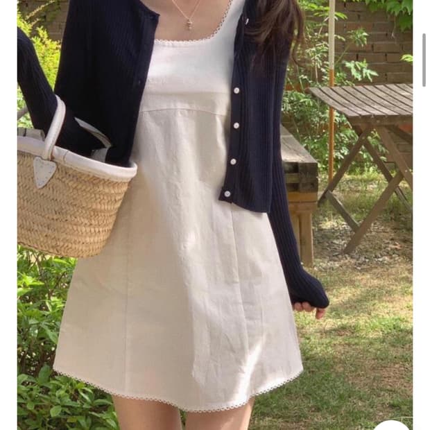 피터앤웬디 골지 가디건 (네이비)