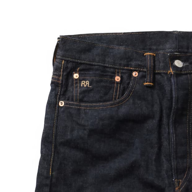 RRL 빈티지 파이브포켓 이스트웨스트 셀비지 데님