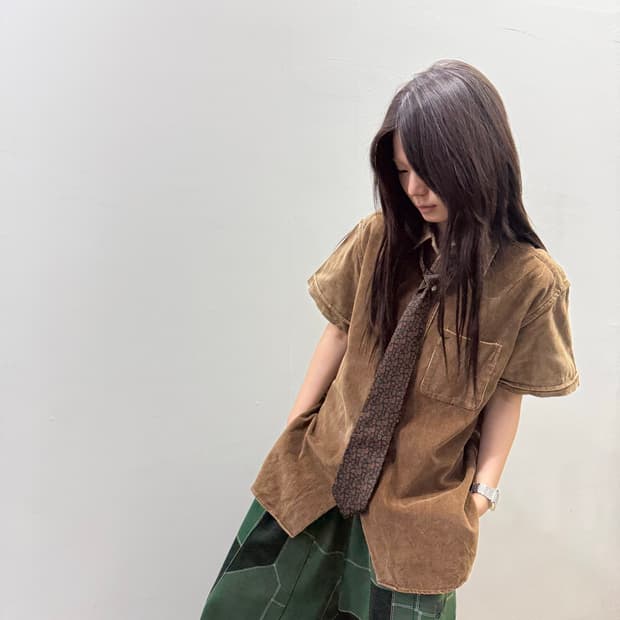 니들스 코듀로이 반팔셔츠