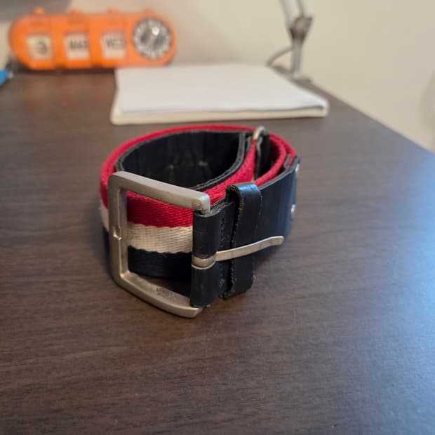 30인치 빈티지 스트라이프 벨트