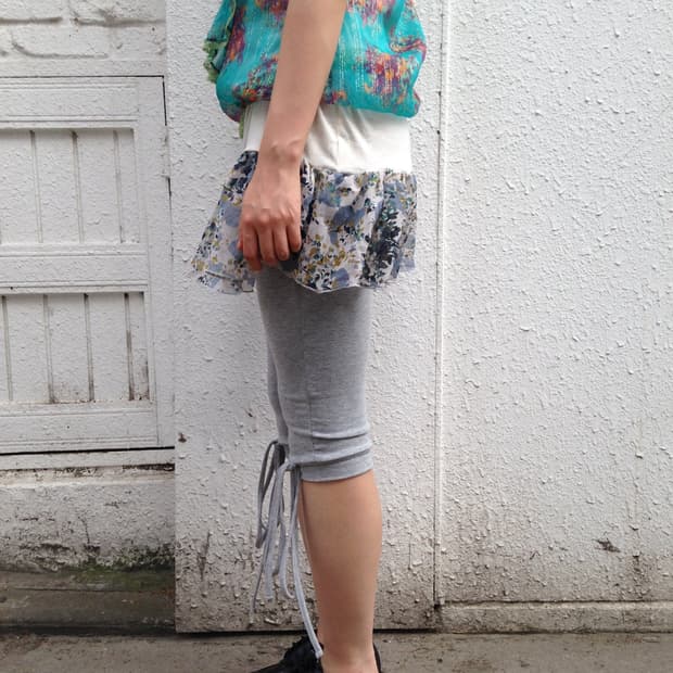 Floral Hem Sleeveless Dress