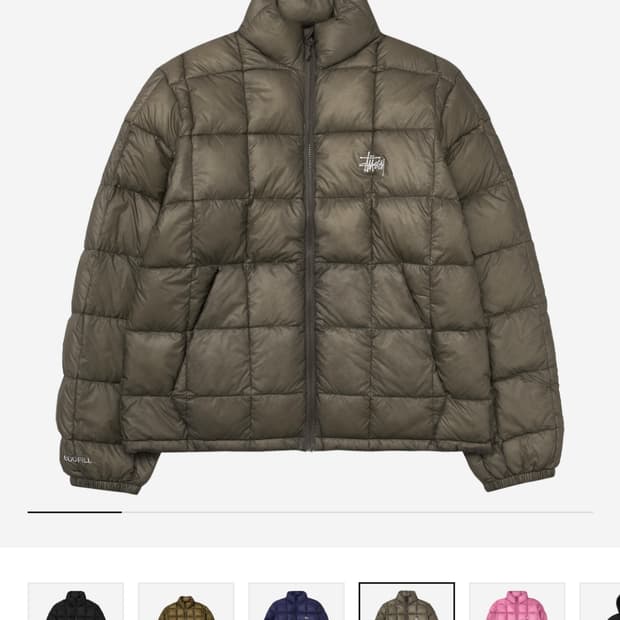 스투시 미드웨이트 푸퍼 토프 s 새상품