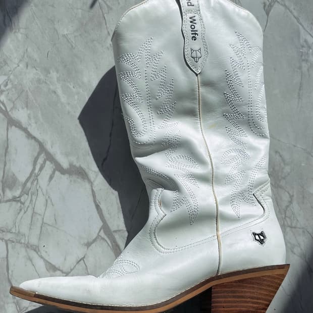 Naked wolfe 웨스턴 레더부츠