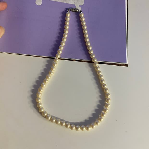 모조진주 목걸이