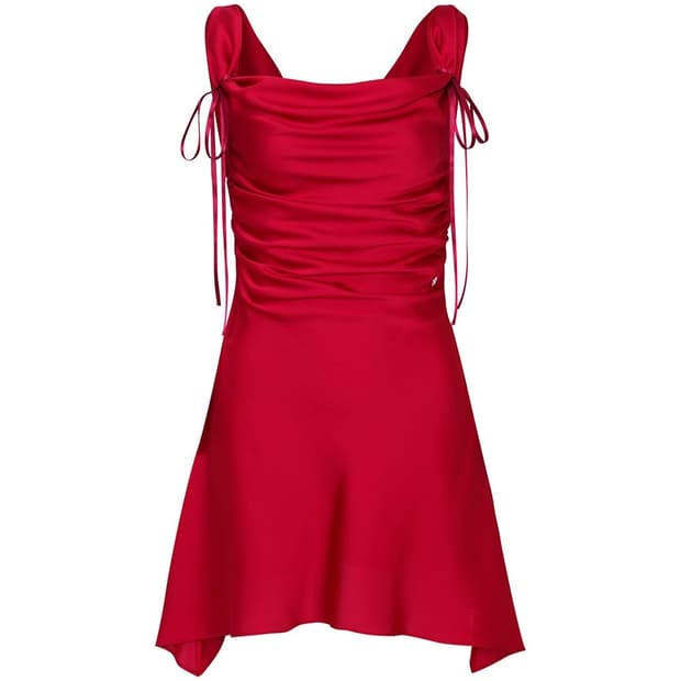 페인오어플레저 듀 카울 새틴 드레스 (레드, M)