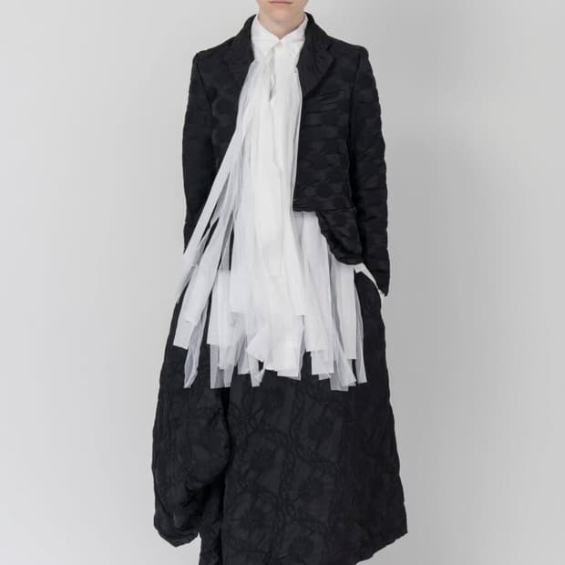 22ss 꼼데가르송 꼼데가르송 튤 커튼 블라우스 s