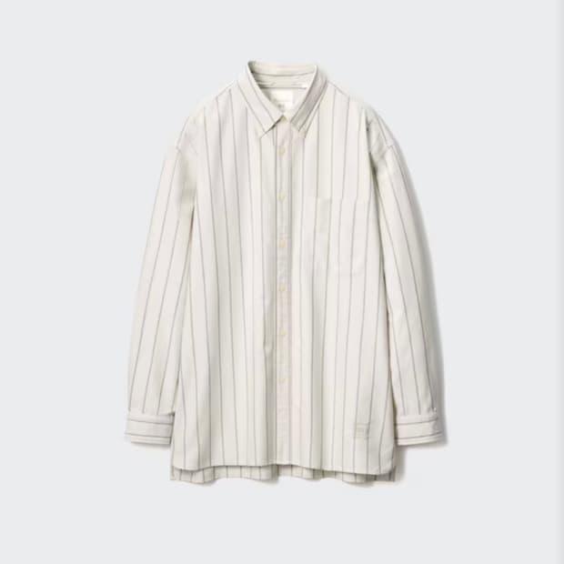 유니클로 옥스포드 오버사이즈 셔츠