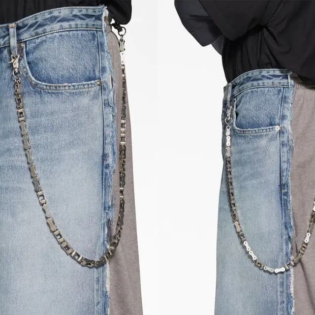 제목발렌시아가 벨로 바지 체인 월렛 체인 VELO SHORT TROUSE