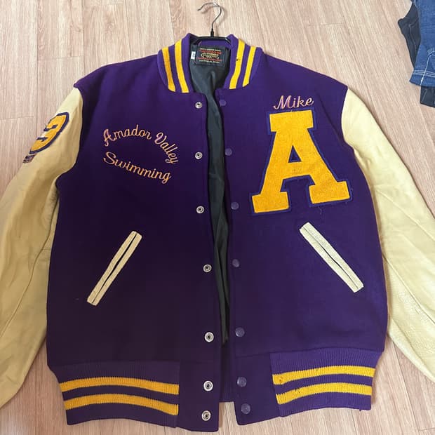 빈티지 바시티자켓(퍼플/42)