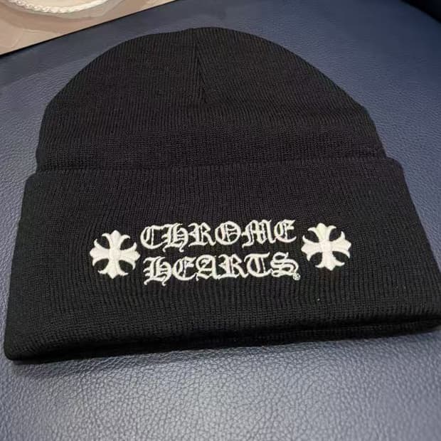 크롬하츠 로고 비니 블랙 남녀공용