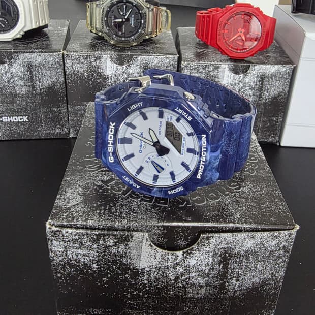 백화점판/풀셋) 지샥 GA-2100 블루 시계