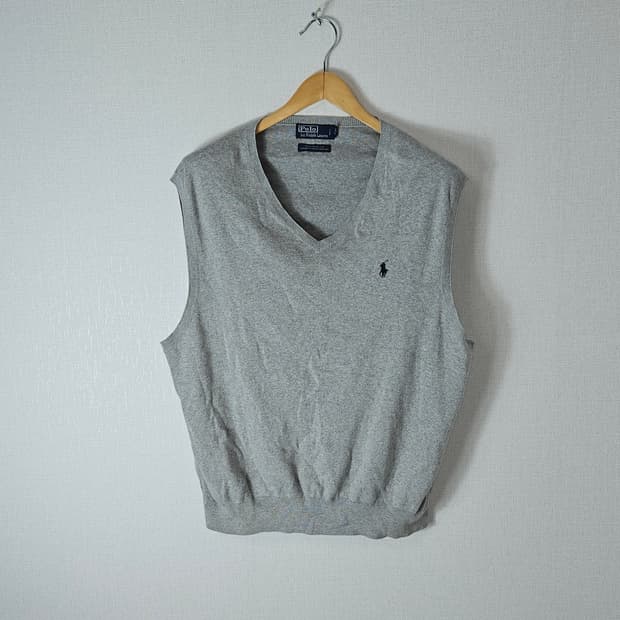 폴로 랄프로렌 피마코튼 니트 베스트 조끼 정품 XXL