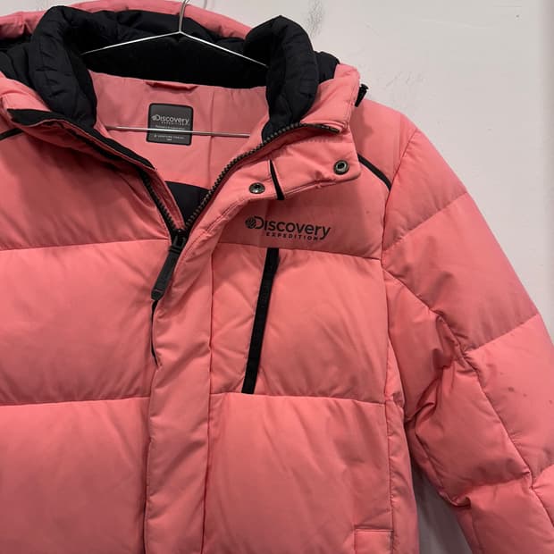 디스커버리 키즈 덕다운 벤처포스 후드 롱패딩