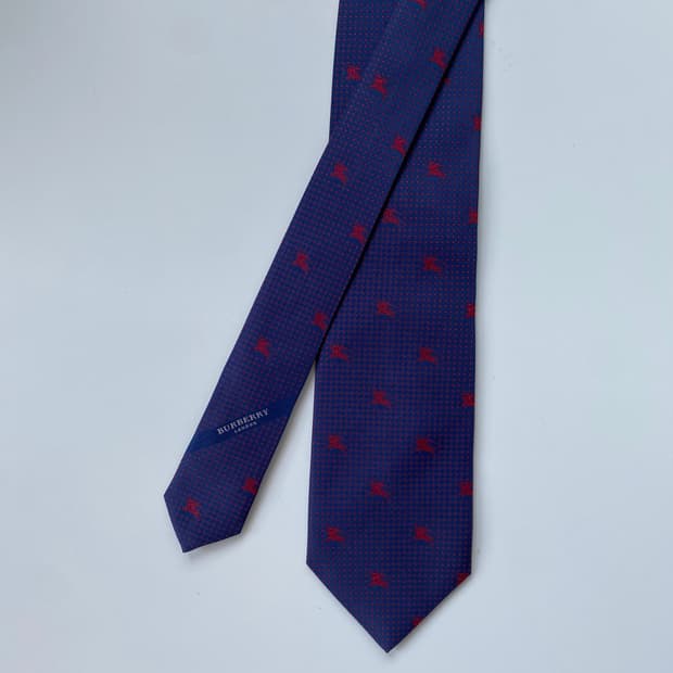 버버리 신형라벨 모노그램 명품 정품 넥타이 (Burberry)