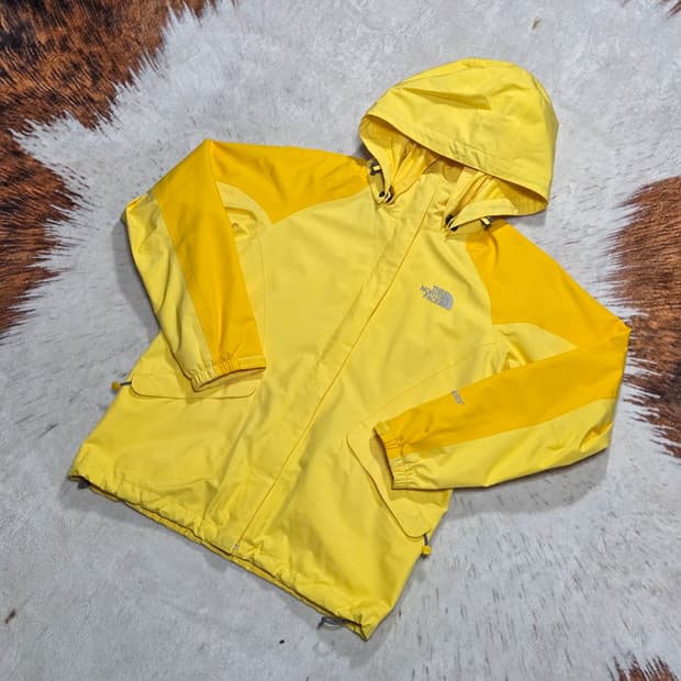 노스페이스 옐로우 고어텍스 바람막이