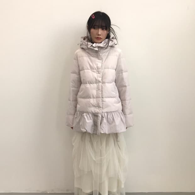 DoCLASSE Light Down Ruffle Puffer Jacket