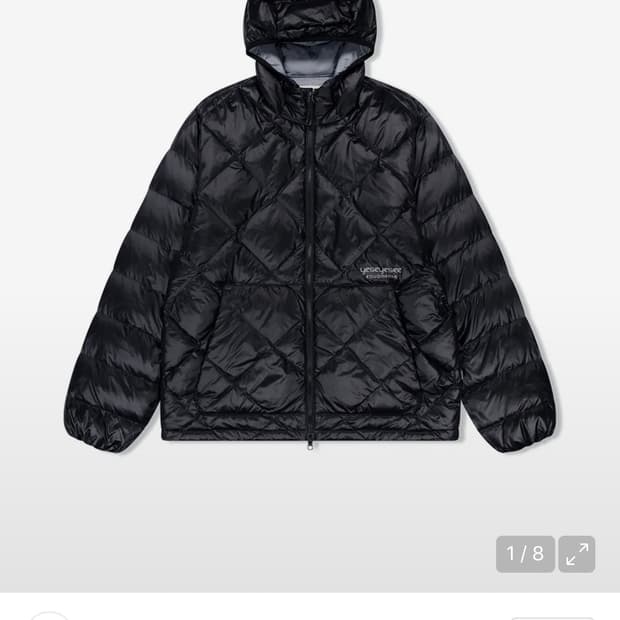 예스아이씨 와퍼 구스 다운 자켓 블랙 s