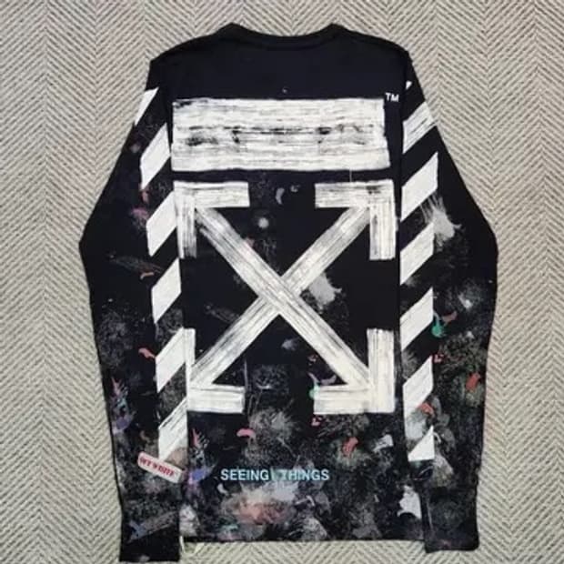 오프화이트 갤럭사 롱슬리브 xl