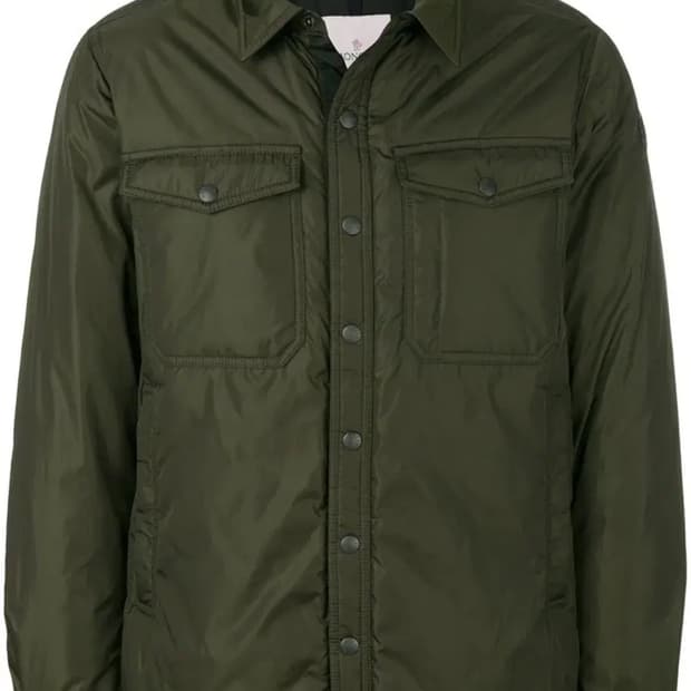 몽클레어 미오만드레 카키 셔츠 패딩 자켓