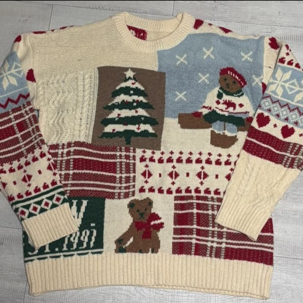 빈티지 크리스마스 니트