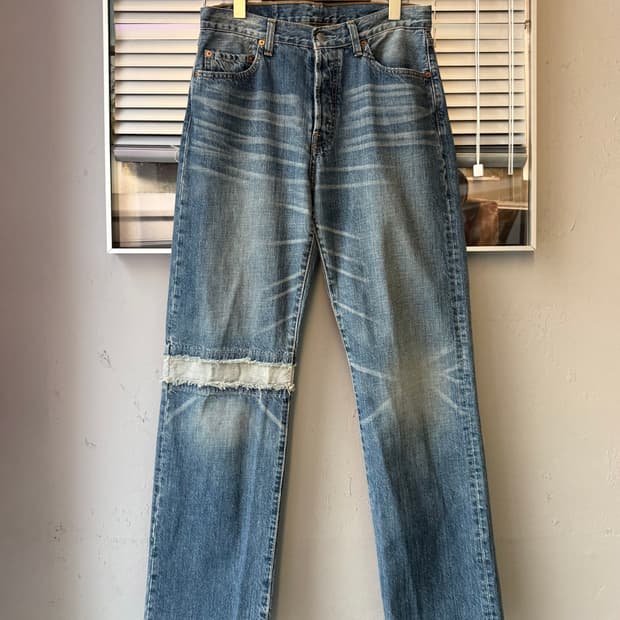 Levi's 501 00s washed denim pants