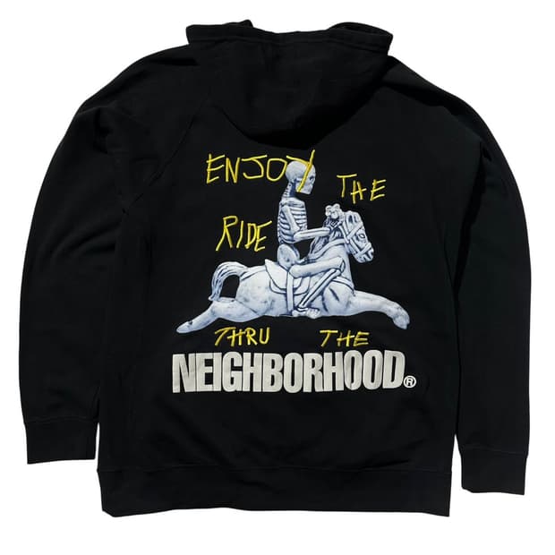 네이버후드 x 트래비스 스캇 캑터스 잭 후드집업 블랙