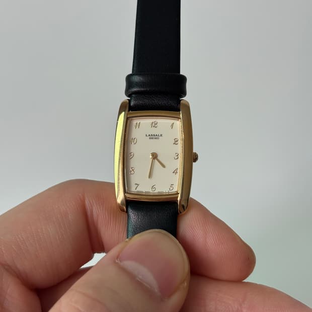 1980s Lassale Gold Tank Ladies Quartz