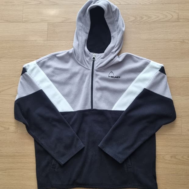 HEAD 하프집업 후드 플리스