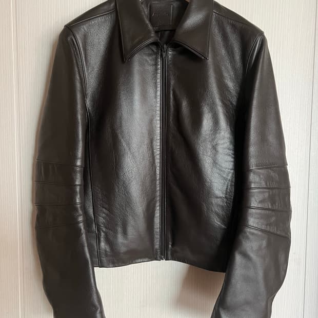 머듈 [014] 브라운 레더 자켓