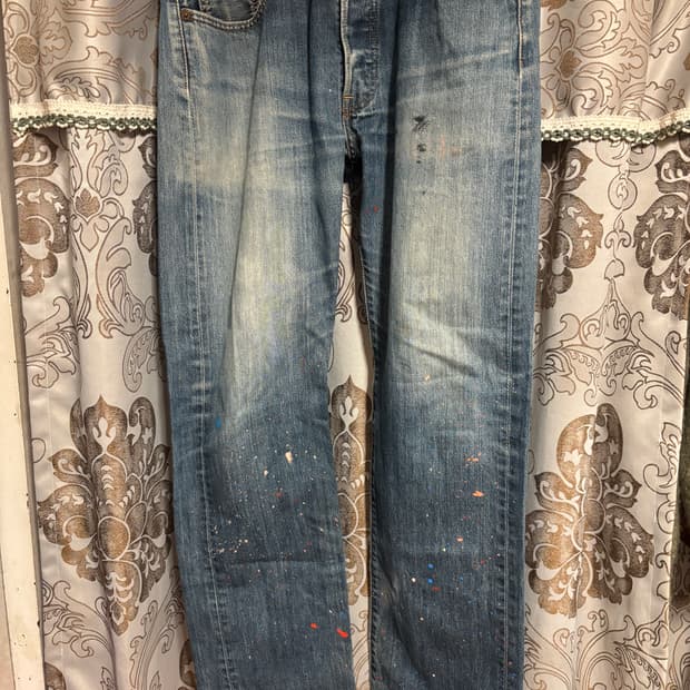 리바이스 청바지 페인팅