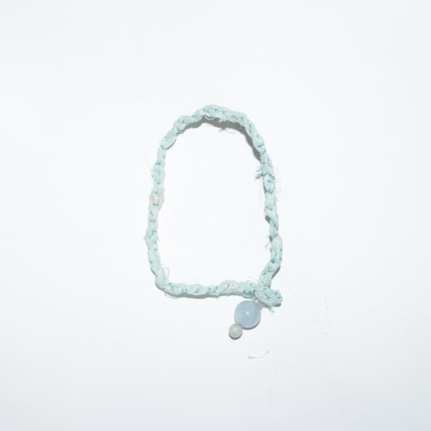 명주 아쿠아마린 팔찌