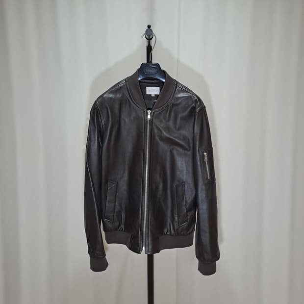 (택포) 헤스티지 양가죽 마원 블루종 105 B303