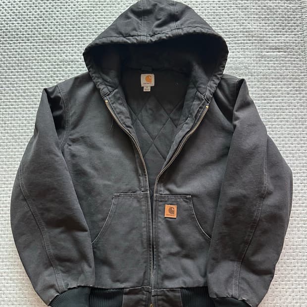 [M] 칼하트 j130 샌드스톤 덕 액티브 자켓 블랙