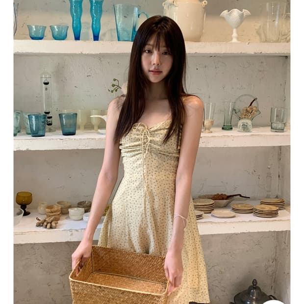에드모어 루시드 플라워 원피스(yellow,M)