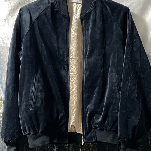 L~XL 벨벳 블루종 자켓