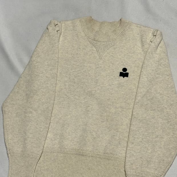 34 이자벨마랑 켈라야 로고 코튼 니트