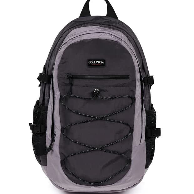 스컬프터 나일론 스트링 백팩 그레이/모브